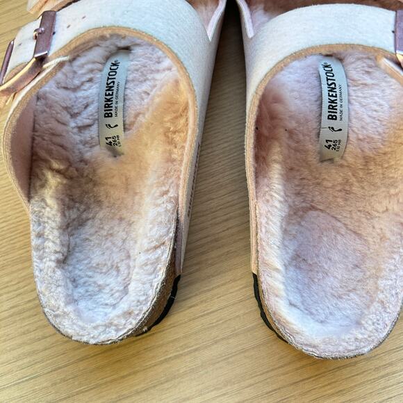 Birkenstock Arizona Microfiber Shearling Size 41 - Picture 9 of 9